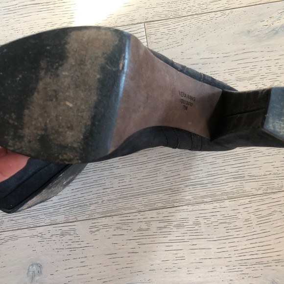 Vera Wang Leather Platform Booties - Picture 5 of 5